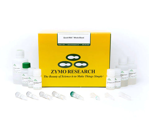 Isolate RNA and small/miRNA from whole blood.